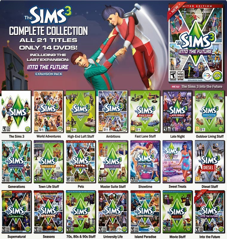 the sims 3 complete collection all sp ep 2014 repack mr dj games